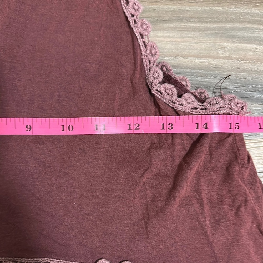 POL Sweet And Simple Racerback Sleeveless Babydoll Tank Womens Small Zip - Picture 5 of 8